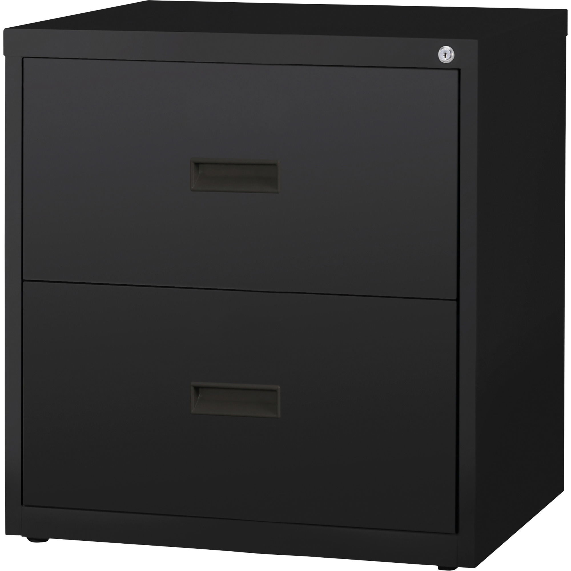 Hirsh Industries 2Drawer File — Black, 30in.W x 18 5/8in.D x